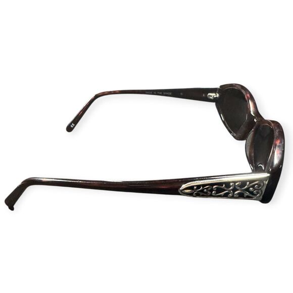 Brighton Made In The Shade Sunglasses Oval Brown Handmade w/ Case Vintage main image 7